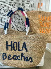 Load image into Gallery viewer, Hola Beaches Seagrass Tote Bag