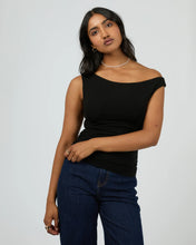 Load image into Gallery viewer, Kylie Off shoulder Top - -Black
