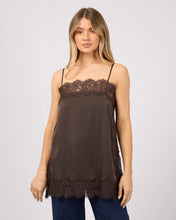 Load image into Gallery viewer, Hava Lace Cami - Choc
