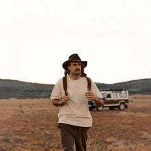 Load image into Gallery viewer, Anderson Brown | Packable Wide Brim Fedora Hat
