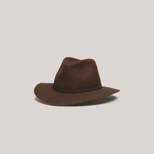 Load image into Gallery viewer, Anderson Brown | Packable Wide Brim Fedora Hat
