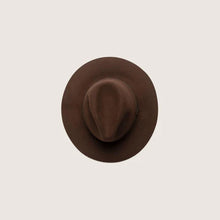 Load image into Gallery viewer, Anderson Brown | Packable Wide Brim Fedora Hat
