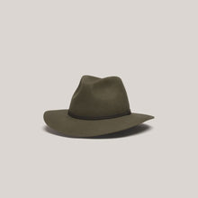 Load image into Gallery viewer, Anderson  Olive Green / Packable Wide Brim Fedora
