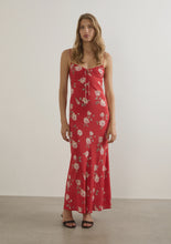 Load image into Gallery viewer, Anne Tie Slip Maxi Dress - Rd

