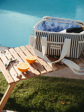 Load image into Gallery viewer, The Premium Cooler Bag - Navy Stripe
