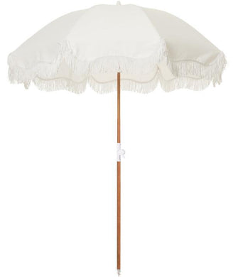 HOLIDAY BEACH UMBRELLA-ANTIQUE WHITE - Bohemian Sundays, Business and Pleasure Co., Buy Boho Bohemian Clothing Online Australia, Kivari, Arnhem, Rowie, Will and Bear, Wandering Folk, Skinned,